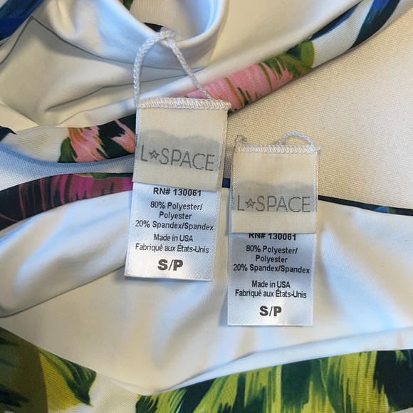 NWOT L*Space Rebel Electric Palm Bikini Top & Portia Electric Palm Bottom S - Picture 14 of 14